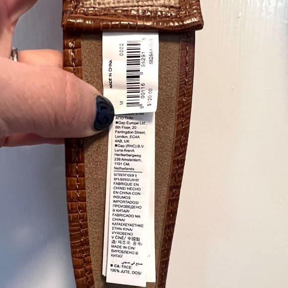 Banana Republic Size Medium Leather belt - Picture 5 of 6